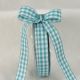 Woven Edge Vichy Check 5/8 inch by 27 yards Light Blue/White