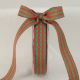 Woven Edge Vichy Check 5/8 inch by 27 yards Red/Green
