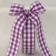 Woven Edge Vichy Check 1 inch by 27 yards Purple/White