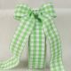 Woven Edge Vichy Check 1 inch by 27 yards Green/White