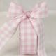 Woven Edge Vichy Check 1.5 inch by 27 yards Soft Pink/White
