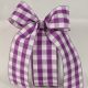 Woven Edge Vichy Check 1.5 inch by 27 yards Purple/White