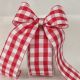 Woven Edge Vichy Check 1.5 inch by 27 yards Red/White