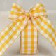 Woven Edge Vichy Check 1.5 inch by 27 yards Yellow/White