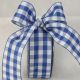 Woven Edge Vichy Check 1.5 inch by 27 yards Royal/White