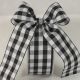 Woven Edge Vichy Check 1.5 inch by 27 yards Black/White