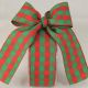 Woven Edge Vichy Check 1.5 inch by 27 yards Red/Green