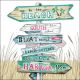 Road Signs Sand Lunch Napkin