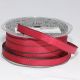 Narrow Wire Edge Taffeta 10mm 3/8 Inch 55 Yards Scarlet/black