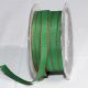 Narrow Wire Edge Taffeta 10mm 3/8 Inch 55 Yards Hunter/red