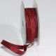 Wired Woven Edge Gingham 3/8 Inch 27 Yards Red/black