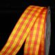 Wired Woven Edge Gingham 3/8 Inch 27 Yards Yellow/Orange