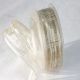 Frenchwired Satin Sheer Marla 1 inch by 25 yards Ivory