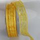 Frenchwired Satin Sheer Marla 1 inch by 25 yards Yellow