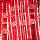 Wired Gold Satin Sheer Marla 1 Inch 25 Yards  Red