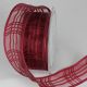 Frenchwired Satin Sheer Marla 1 inch by 25 yards Bordeaux
