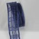 Frenchwired Satin Sheer Marla 1.5 inch by 25 yards Navy