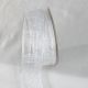 Frenchwired Satin Sheer Marla 1.5 inch by 25 yards White