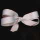 Woven Edge Grosgrain Ribbon 3/8 Inch 22 Yards  Silver
