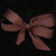 Woven Edge Grosgrain Ribbon 3/8 Inch 22 Yards  Chocolate