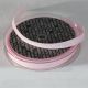 Grosgrain Ribbon with White Polka Dots 3/8 inch by 22 yards Pink