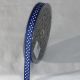 Grosgrain Ribbon with White Polka Dots 3/8 inch by 22 yards Royal Blue