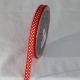 Grosgrain Ribbon with White Polka Dots 3/8 inch by 22 yards Terra Cotta