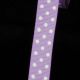 Woven Grosgrain with Polka Dots 5/8 Inch 22 Yards White/Lavender