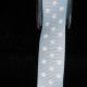 Woven Grosgrain with Polka Dots 5/8 In 22 Yards White/Light Blue
