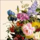 Still Life Bouquet Cream Lunch Napkin