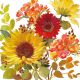 Sunny Flowers Cream Lunch Napkin