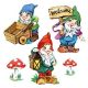 Garden Gnomes Design Napkin Lunch