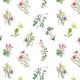 Mixed Flowers White Design