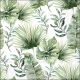 Jungle leaves white Design