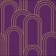 Geometric Lines Gold/Purple Napkin Lunch