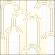 Geometric Lines Gold/White Napkin Lunch