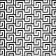 Greek Key White/Black Napkin Lunch