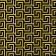 Greek Key Black/Gold Napkin Lunch