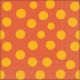Polka Dots Yellow/Orange Napkin Lunch