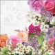 Mixed Flower Border Napkin Lunch