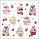 Fruity Cupcakes White Design