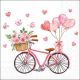 Bike Of Love Napkin Lunch