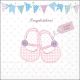 Baby Shoes Pink Napkin Lunch