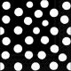 Polka Dots White/Black Napkin Lunch