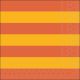 Block Stripe Yellow/Orange Napkin Lunch
