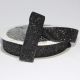 Woven Edge Glitter Velvet 1 inch by 11 yards  Black