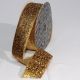 Woven Edge Glitter Velvet 1.5 inch by 11 yards  Gold