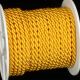 Braided Fabric Cording  7mm 1/4 Inch  27 Yards Yellow