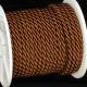 Braided Fabric Cording  7mm 1/4 Inch  27 Yards Chocolate