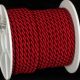 Braided Fabric Cording  7mm 1/4 Inch  27 Yards Wine